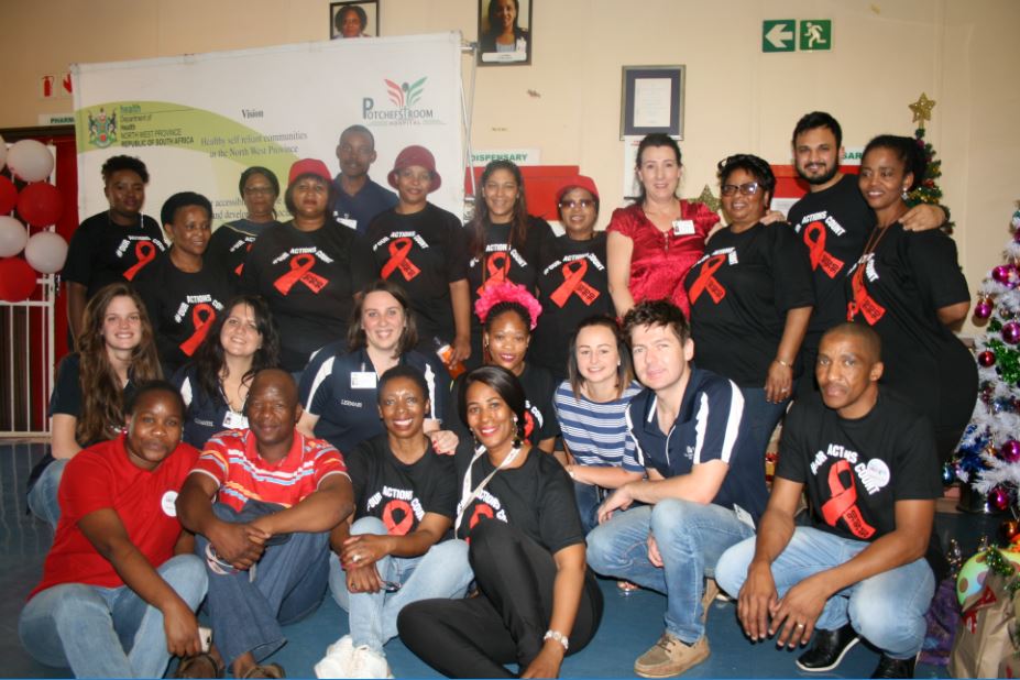 Potch Hospital staff commemorated World Aids Day on 30 November. Photo: Provided