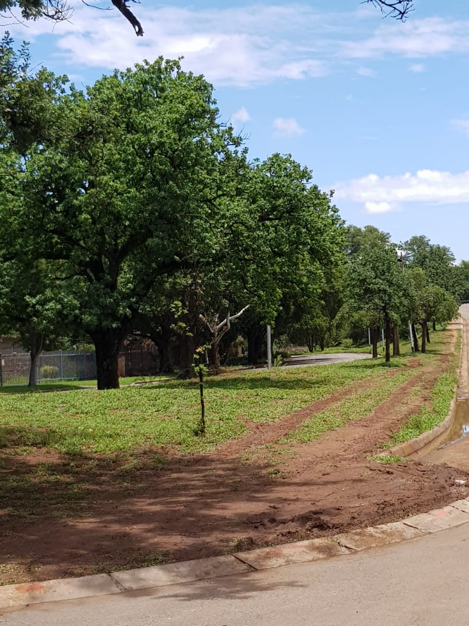 Die sypaadjies was beskadig weens voertuie wat by die dam probeer uitkom het. Foto: Verskaf