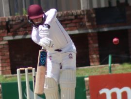 Richardt Frenz plays an on-drive