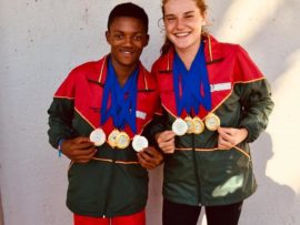 Phemelo Molale en Karmen Fouché bars van trots na albei atlete vier medaljes elk verwerf het