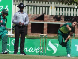 Marizanne Kapp played in her 100th ODI international match for the Proteas Women today against Pakistan Women at Senwes Park.