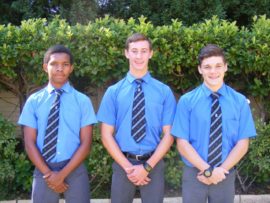 William Sereko, Lionel Moss en Kyle Isherwood.