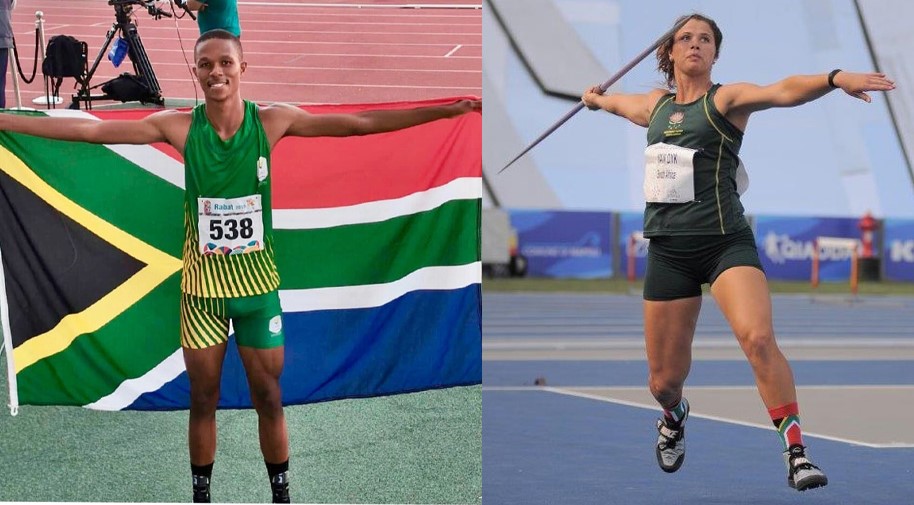 Mpho Links (left) and Jo-Ané van Dyk (right) was two standout performers for the NWU at the recent All-Africa Games.