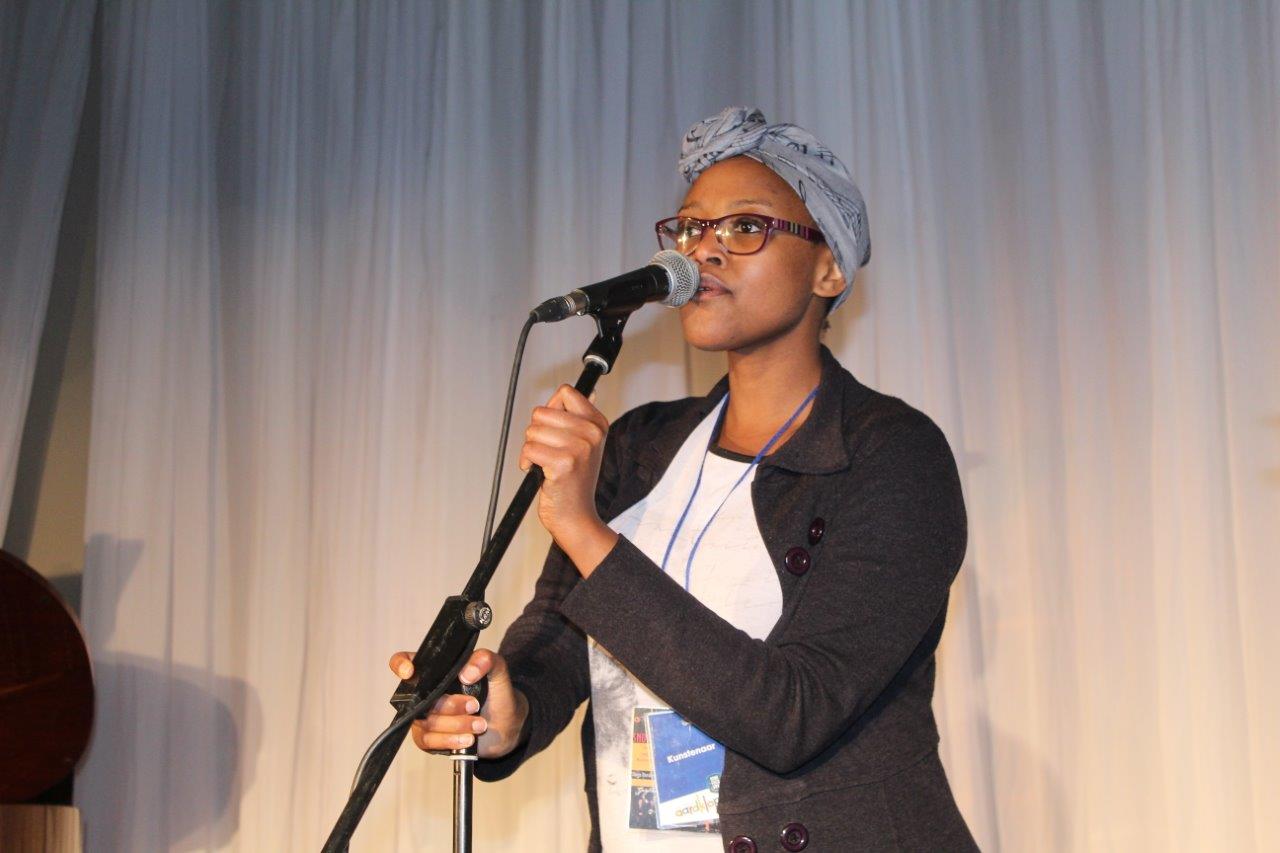 Sima Mashazi during sound check