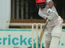 Kagiso "Jonty" Rapulana was the top scorer for the Lions on Day 1 of the 4 Day Franchise series match against the Cobras at Senwes Park. Photo: Wouter Pienaar.