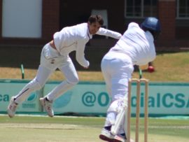 Eldred Hawken took an incredible 9 wickets in an innings for North West against Easterns. Photo: Wouter Pienaar