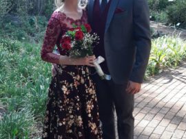 Jaco Viljoen en Magda van der Merwe van Volkies. FOTO: Zenobia Bergh.