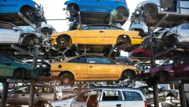 Recycling of old,used, wrecked cars. Dismantling for parts at scrap yards