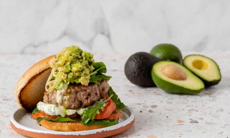 14 JULY- WFD – Greek-inspired 'cheat' lamb burger with avo