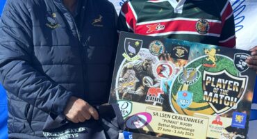 Reamogetse Gaje was named man of the match against the Sharks