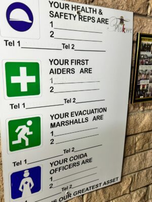 There is no clear information on this board inside the library.