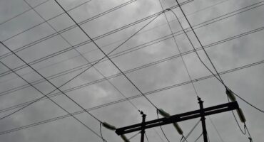 Damaged power lines