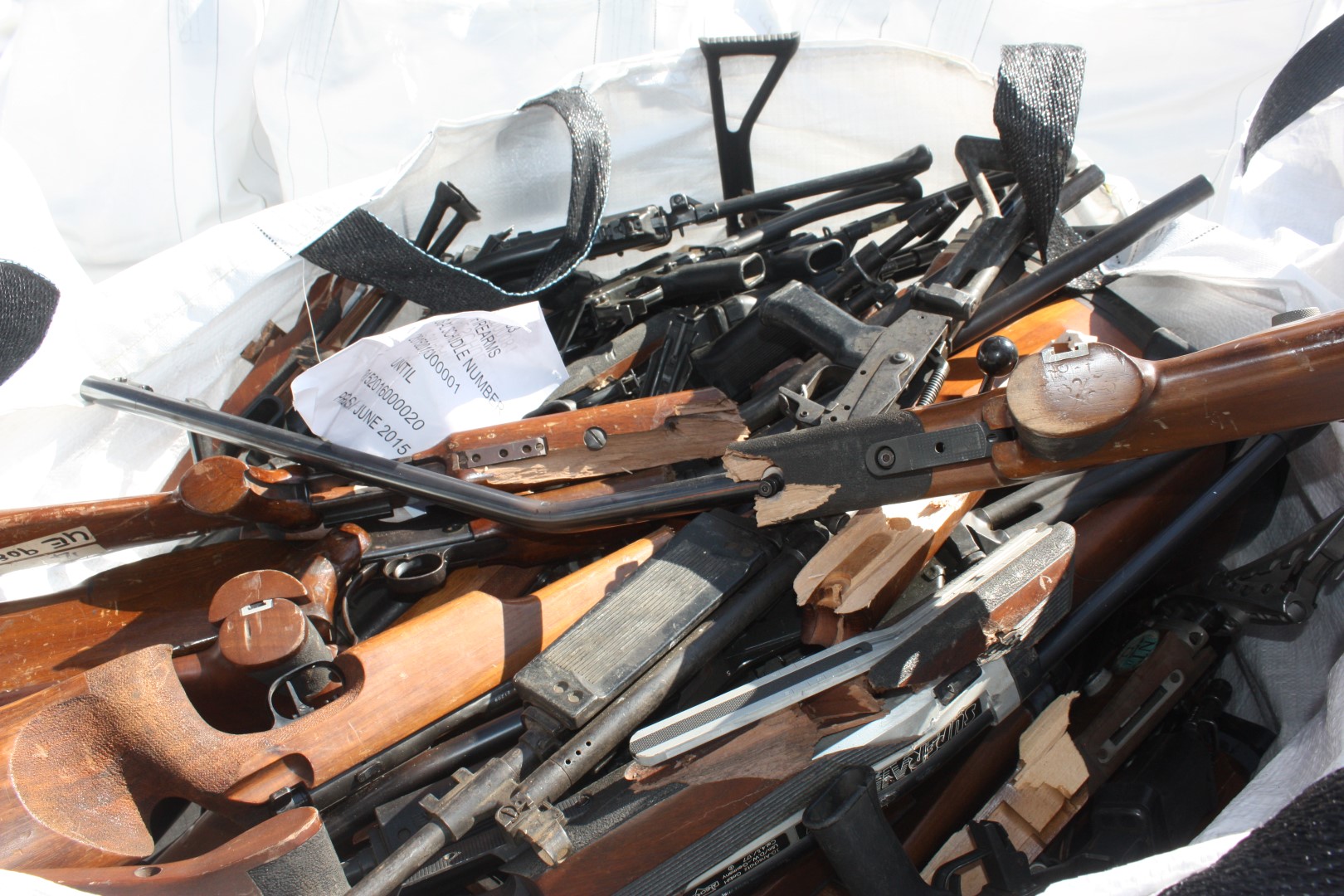 Illegal firearms destroyed