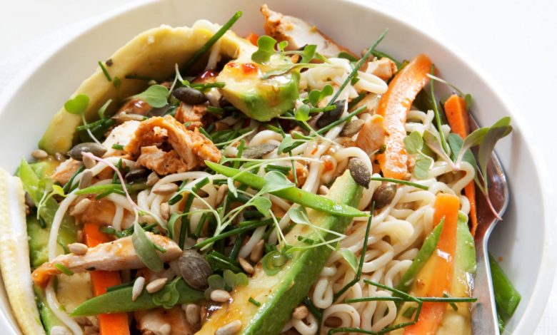 WFD - Avocado & sweet chilli noodle salad - 12 OCT