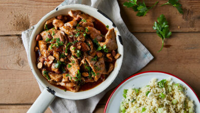 27 JANUARY - WFD - Spiced cous cous with pork and almonds