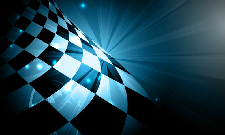 Racing square background, vector illustration abstraction in rac