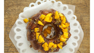 20 FEBRUARY - SUNDAY SPOIL - Upside down caramelised mango cake
