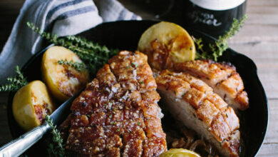 30 APRIL - SATURDAY ENTERTAIN - Roast pork belly with baked apples