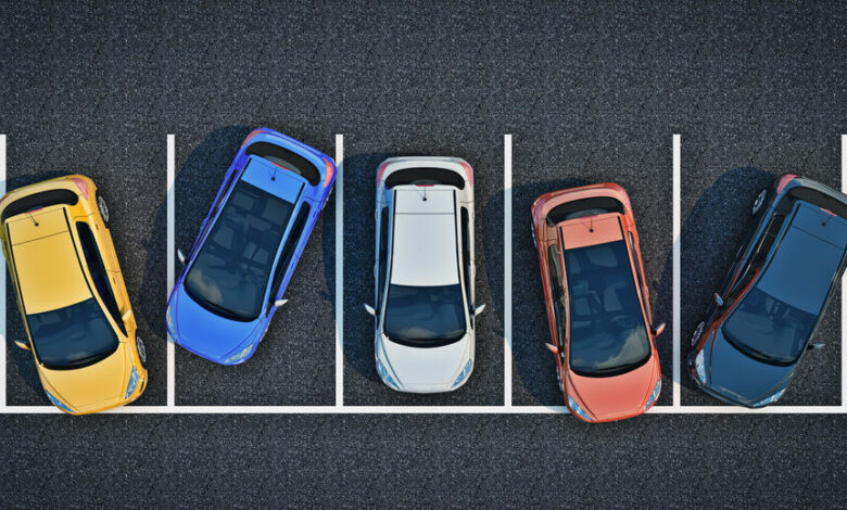 75480763 - bad driver on parking. 3d rendering