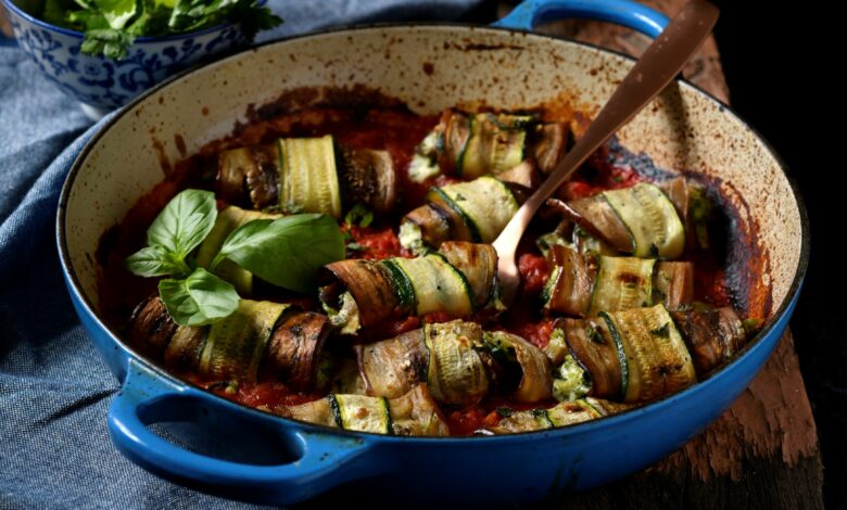 Aubergine cannelloni bake1