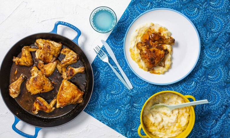 30 AUGUST - WFD – Ginger-beer chicken, served with creamy corn pap