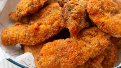 Guilt-free crispy chicken air-fried tenders