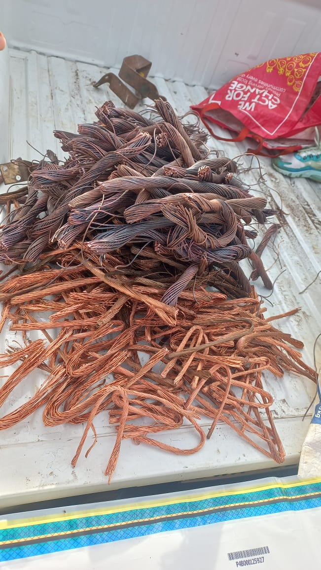 Five suspects arrested for possession of suspected stolen copper cables ...
