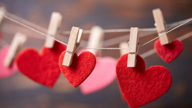 Valentine's Day Craft: Felt hearts