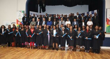 Certificate ceremony.