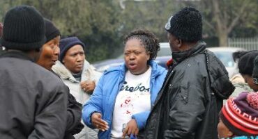 Residents on Wednesday barricaded the gates of the ELM's Electrical Department depot in Duncanville after they endured days of darkness due to a power outage.