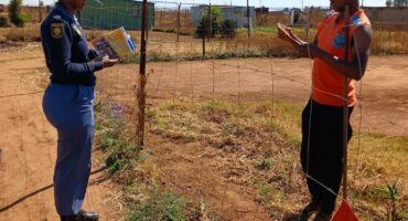 Police carry out door to door campaign.