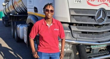 Female truck driver