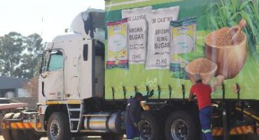A truck carrying a cargo of sugar was hijacked.