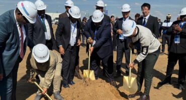 Sod turning event.