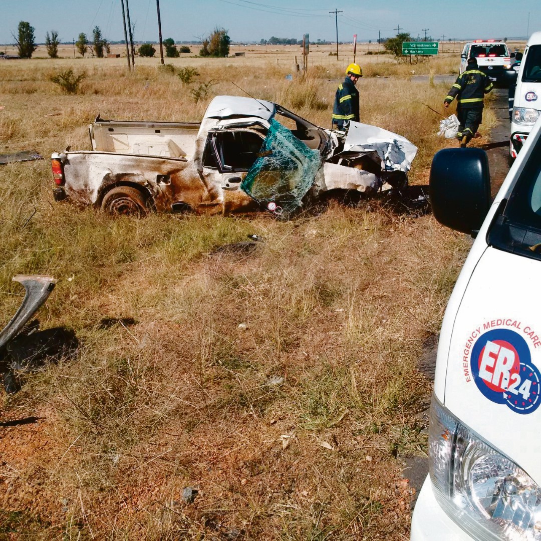 Die bakkie waarin Mnr. Bothman oorlede is