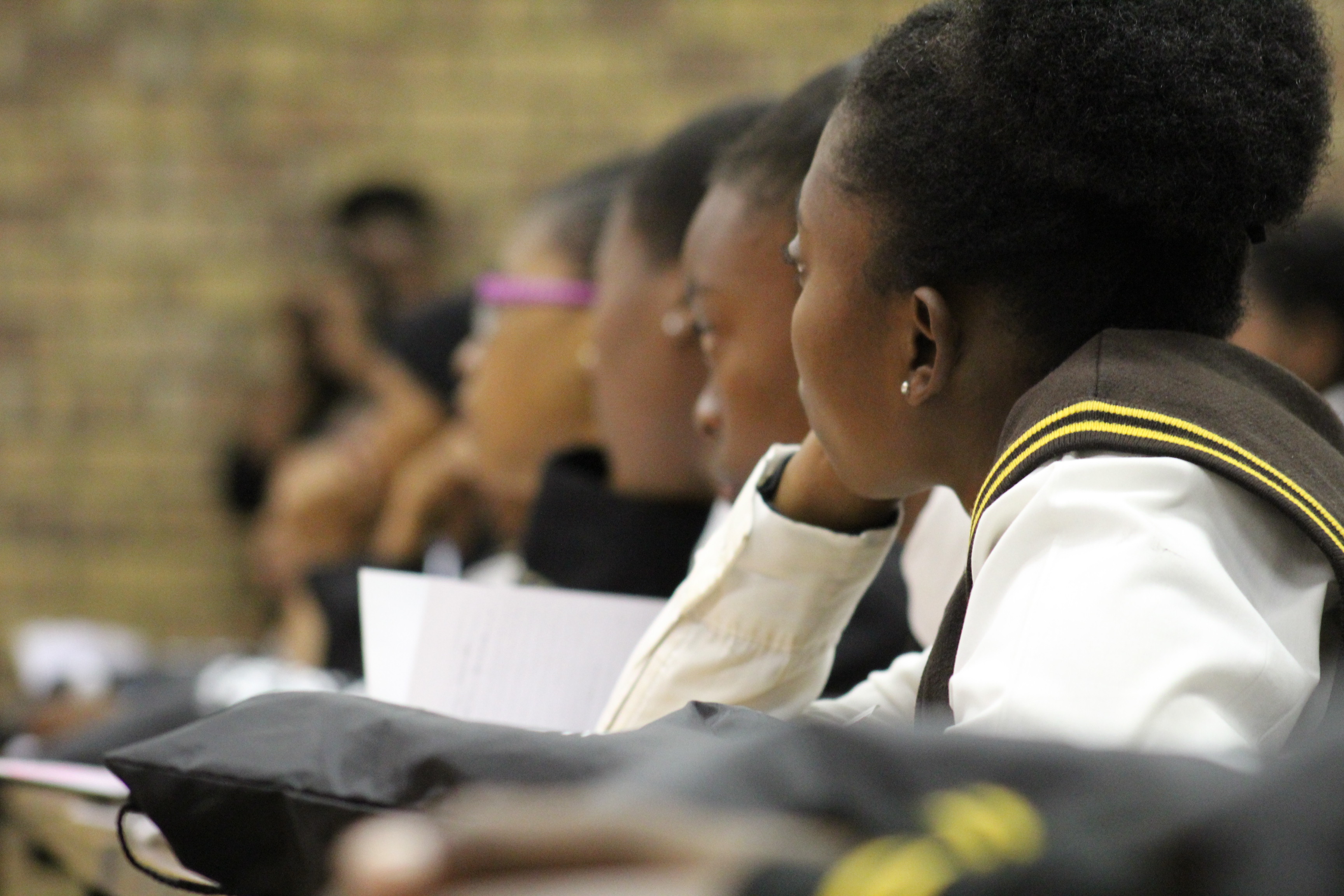 Take a girl child to work by VUT hosted these young girls who leart more about their lives and future. Photo: Mduduzi Mathebula.