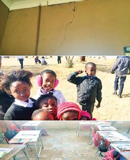 Ledibohang Primary School situated 19km outside Sasolburg was in a sad state and the community helped to uplift and upgrade the school.