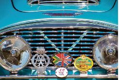 Above: Vitage cars were one of the attractions at the Highland Festival.