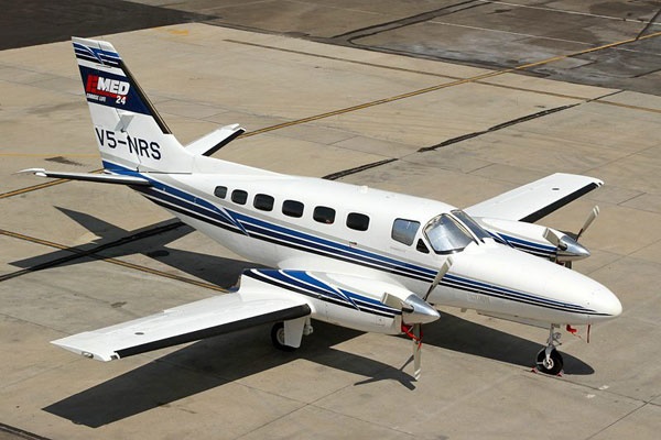 The Cessna 441 Conquest V5-NRS. (Adrian Munro, Airfire Photography, Facebook)