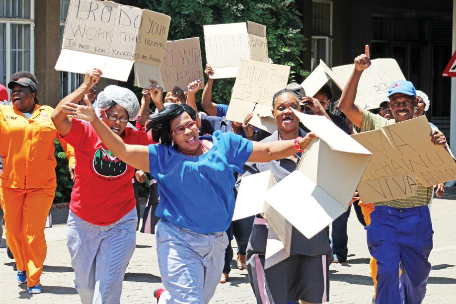 Kopanong Hospital general workers are upset over alleged nepotism at the hospital.Photo: Mduduzi Mathebula.