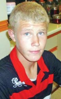 Wyle Raymond Buys (15) voordat hy by Alex de Koker se "Veldwagterskool" ingeskryf is.