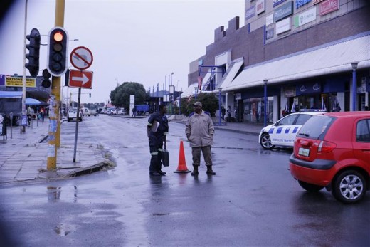 Several Police stations and traffic officials raided shops in Vanderbijlpark for counterfeit goods. Photo: Jannie du Plessis