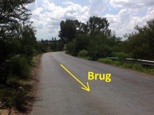 Aanloop na brug met 'n blinde draai (Foto 22 Nov 2016)