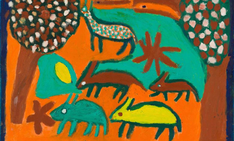 Emilia Karangu Muhinda; Composition with Animals and Trees