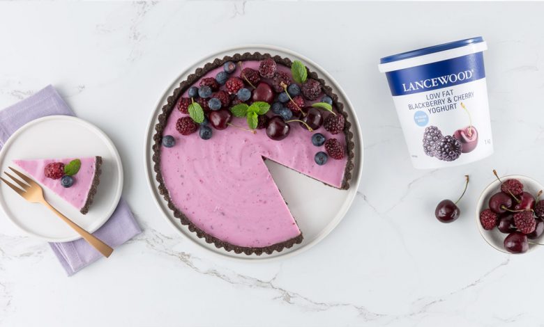 Sunday Spoil, 28 November, Blackberry and cherry fridge tart with chocolate crust