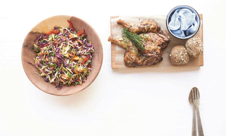 6 JANUARY - Colourful slaw with ginger and peanut dressing (Medium)