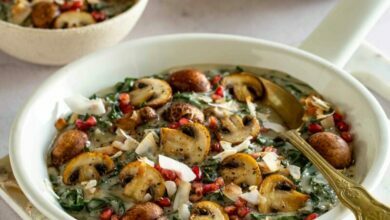 19 JANUARY - WFD - Coconut creamed greens and mushroom