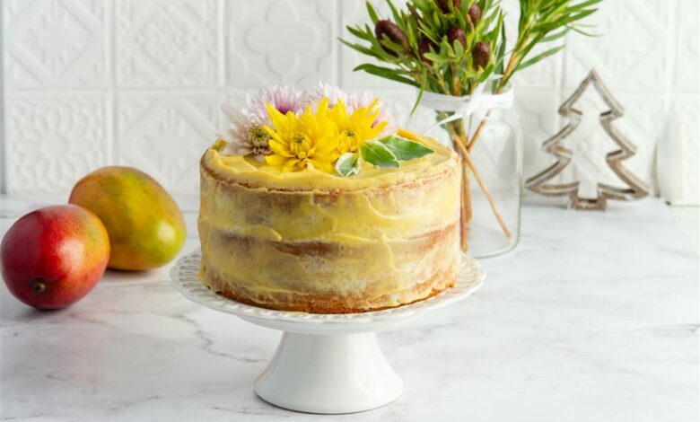 23 JANUARY - Sunday spoil - Vanilla cake with mango curd (Medium)