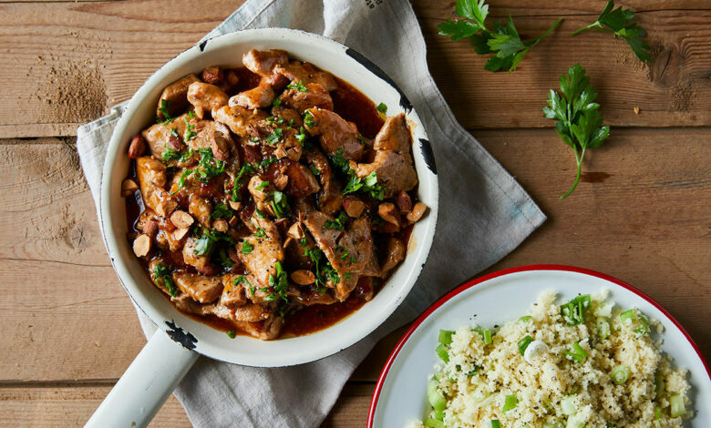 27 JANUARY - WFD - Spiced cous cous with pork and almonds