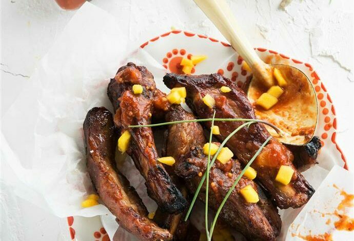 12 FEBRUARY - SATURDAY ENTERTAIN - Sticky mango ribs with mango boozy barbeque sauce 2 (Medium)